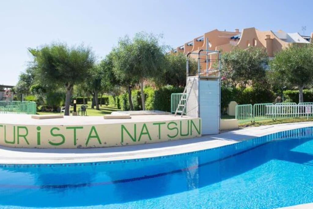 Estudio En Urbanizacion Naturista Con Piscina Junto Al Mar Vera Esterno foto